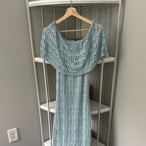 Long Tricot Knit Dress